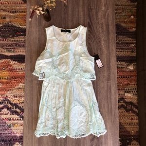 Akira two tiered crochet dress